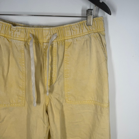 Gap Mid Rise SuperSoft Pull-On Barrel Jeans Reed Yellow Medium G2 - Picture 3 of 7